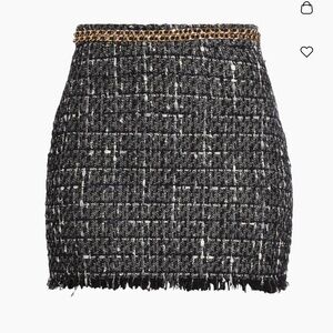 Generation Love Tweed Mini Skirt - Gray Multi